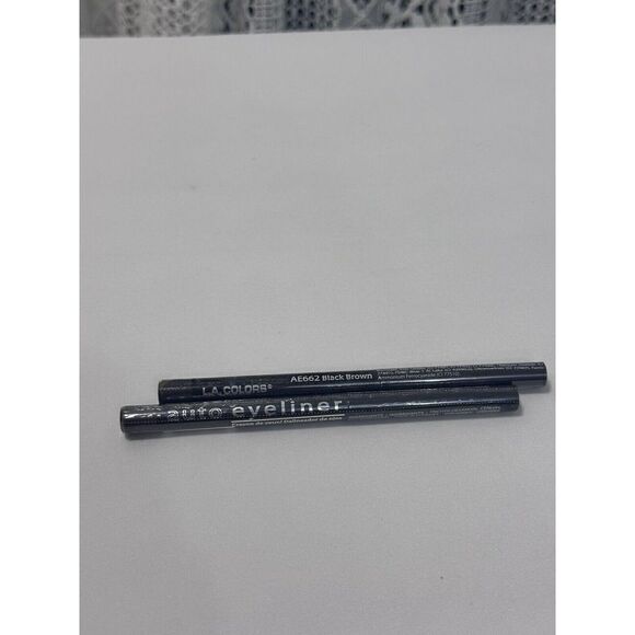 2 L.A. Colors Auto Eyeliner Black Brown‎ AE662 Retractable Self Sharpening  New - Picture 2 of 3